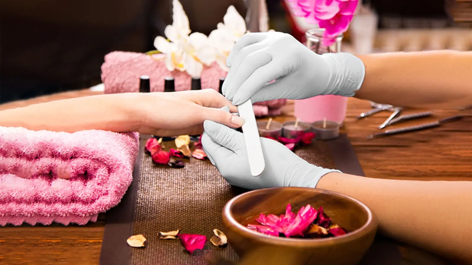 Manicure illustration — manicure and pedicure at Shadows Beauty Parlour