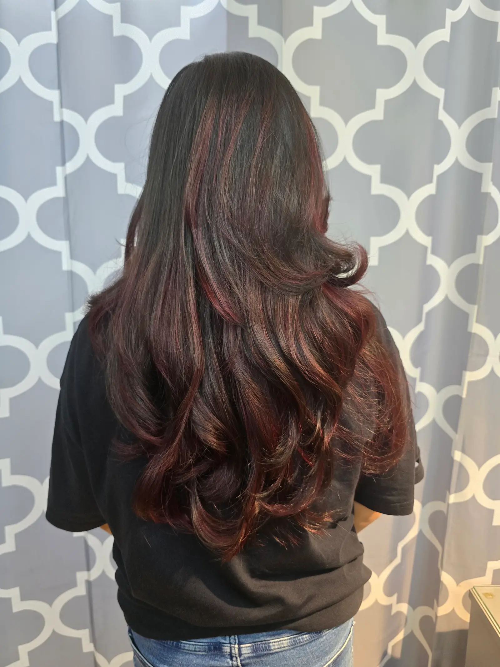 Layered hair colour and highlights by Shadows Beauty Parlour, Khar West, Mumbai